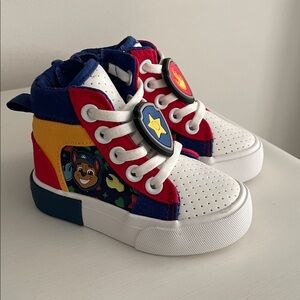 Colorful Kids High-Top Sneakers